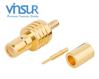 11621012 -- RF CONNECTOR - 50OHMS, SMB FEMALE, STRAIGHT, CRIMP TYPE, RG178 CABLE